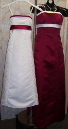 red and white dresses below wholesale