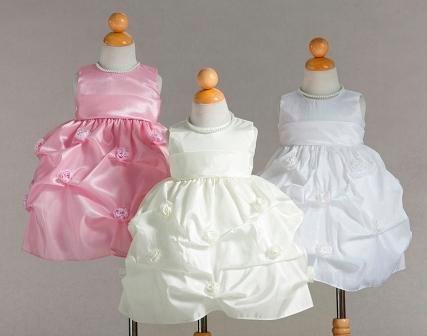 baby dress with roses