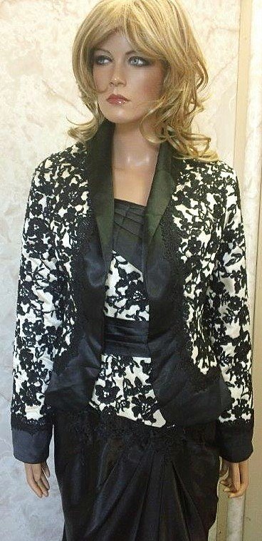 black and champagne mothers jacket