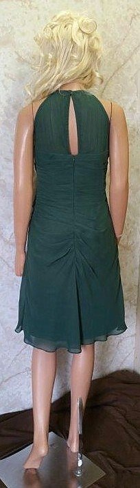 short forest green bridesmaid dresses