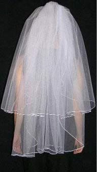 two tier fingertip veil