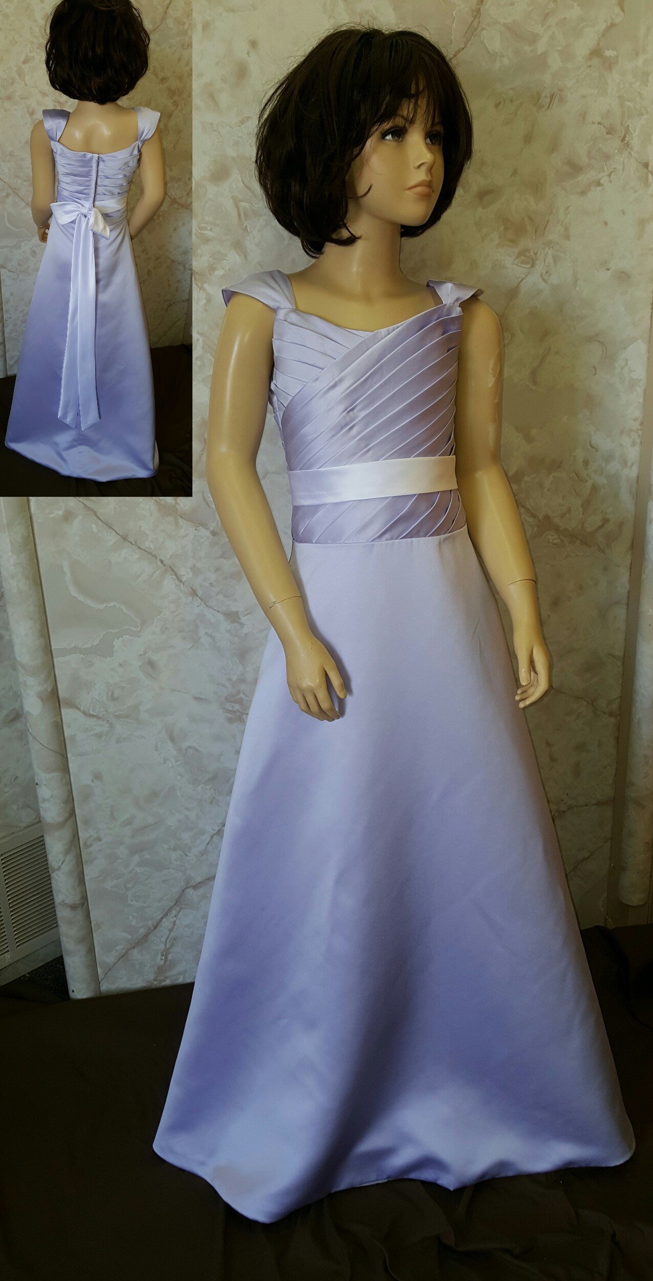 orchid flower girl dresses