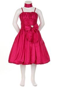 fushsia bubble hem dress
