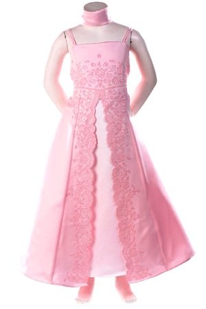 pink junior bridesmaid dresses