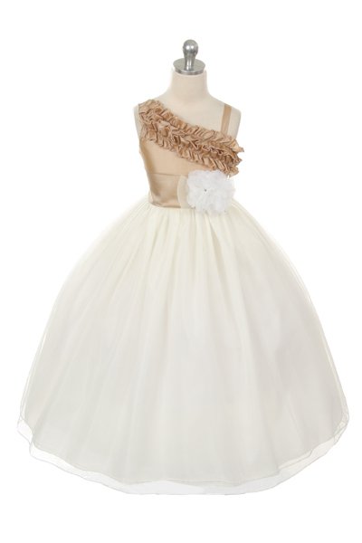 Girls ruffle top dress