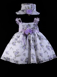 lilac baby sundress
