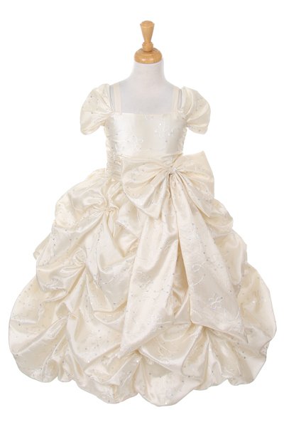 ivory girls pageant dresses