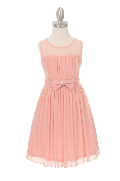 girls blush dress