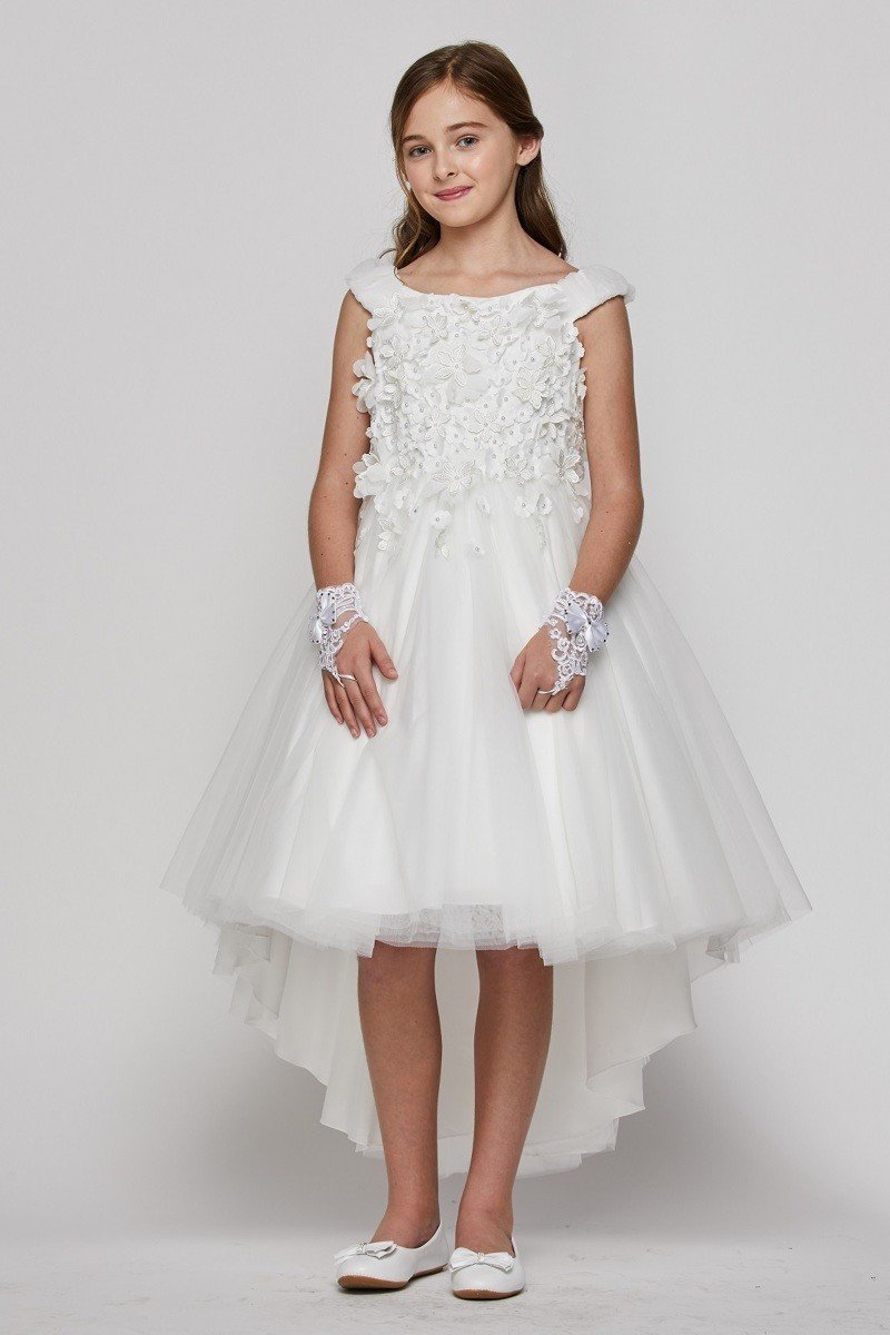 girls high low dress