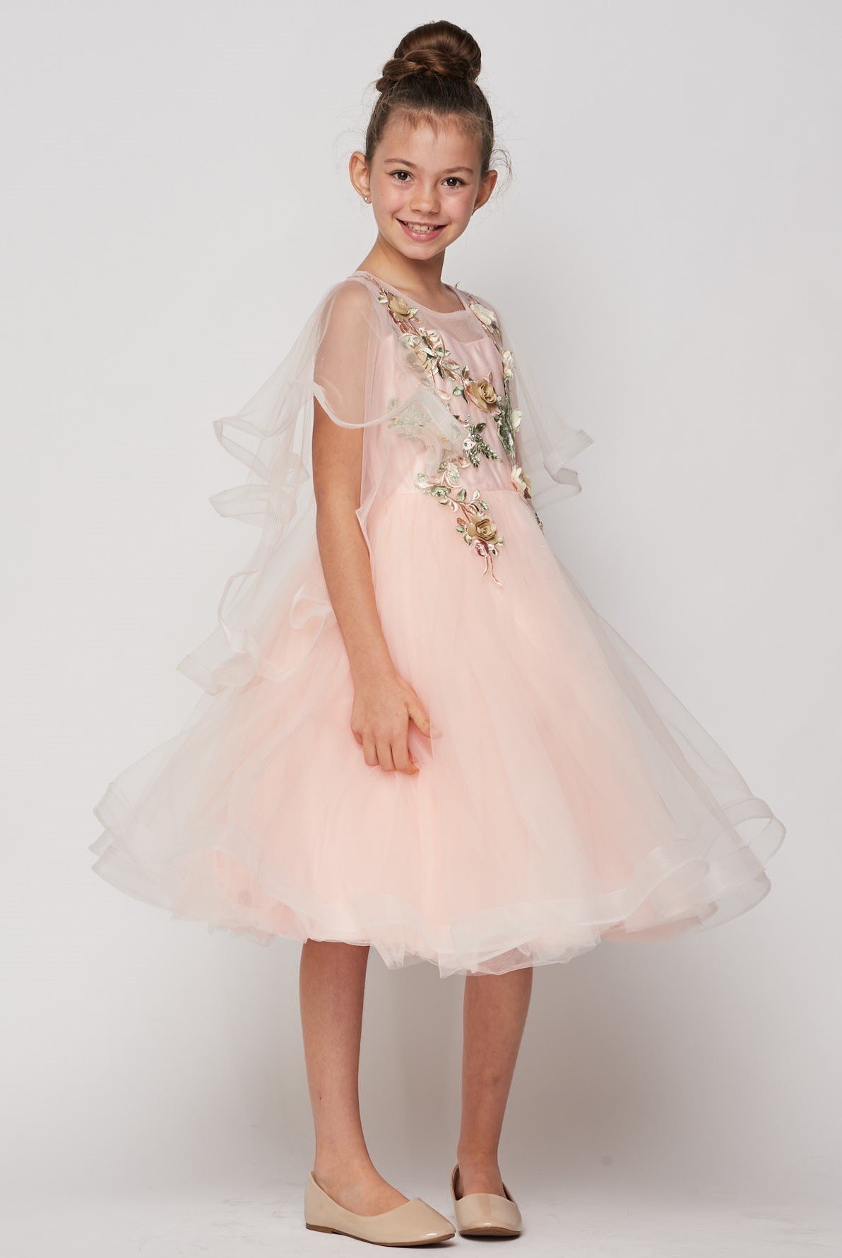 girls bell sleeve dress