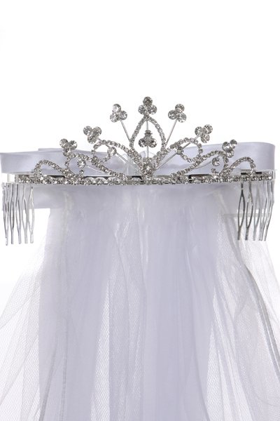 communion veil with comb