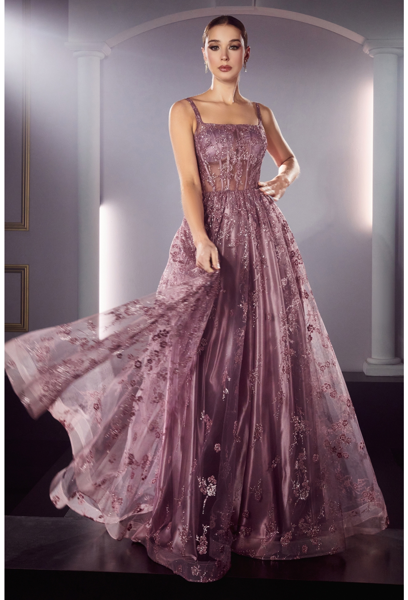 Simple purple red satin long prom dress purple evening dress – dresstby