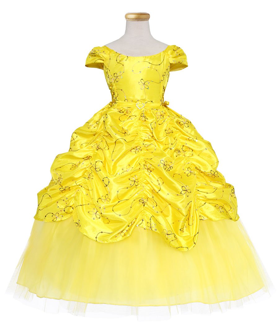 yellow cinderella ball gown