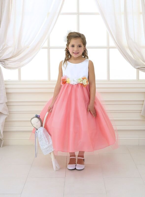 coral pastel Easter dresses