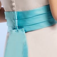 white and turquoise flower girl dresses