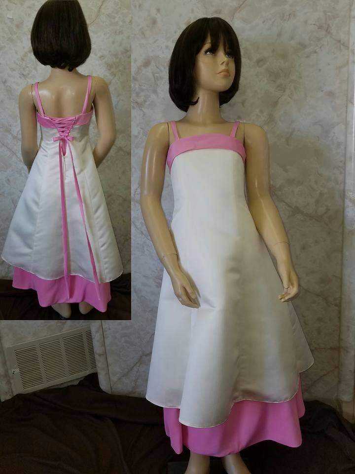 champagne pink cheap flower girl dresses