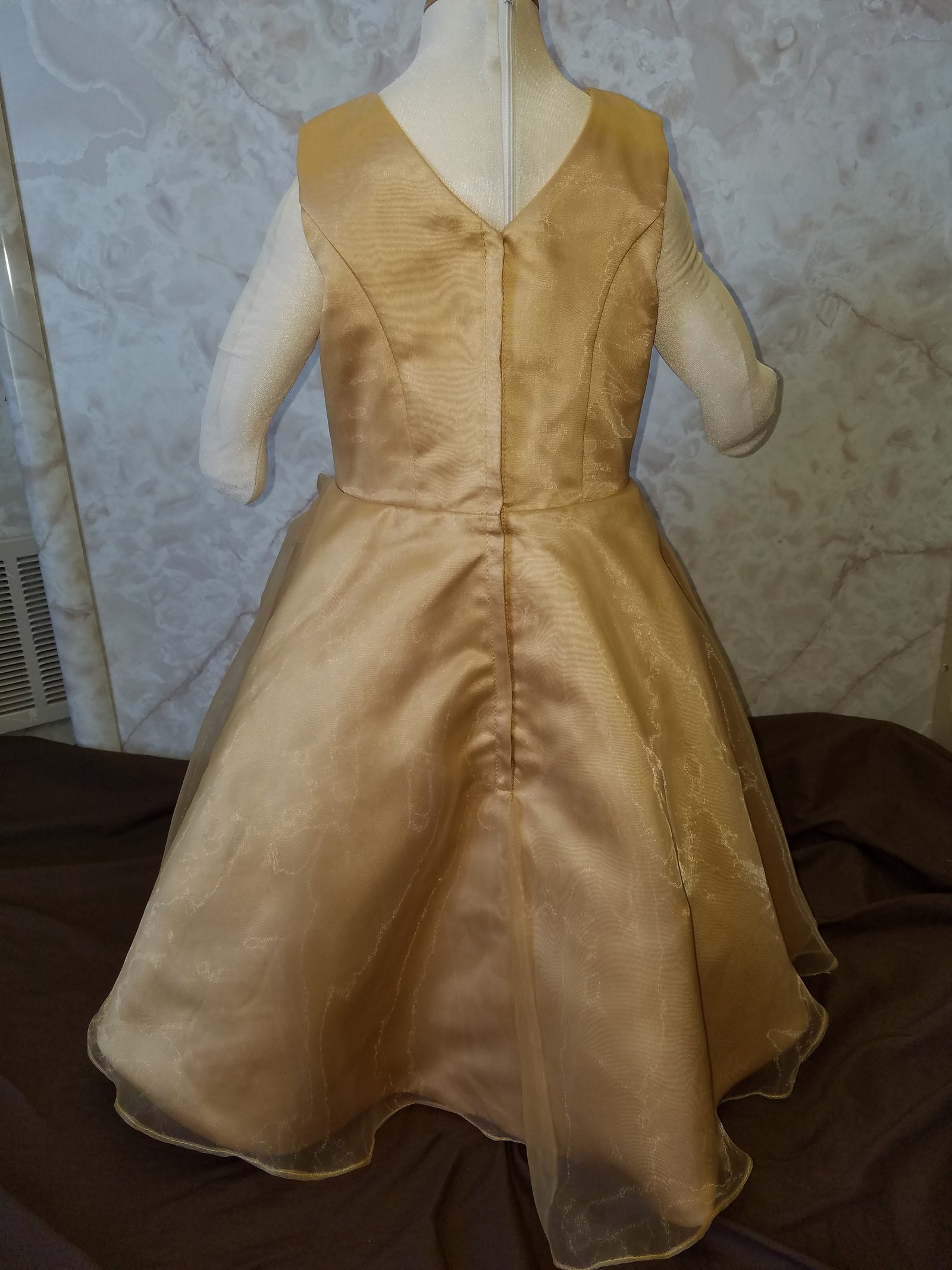 infant gold flower girl dresses