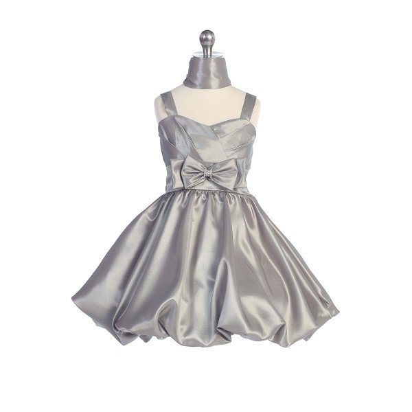 silver easter dresses for girls