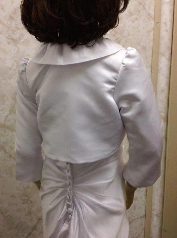 miniature wedding gown with matching jacket