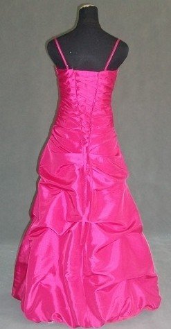 hot pink taffeta dress