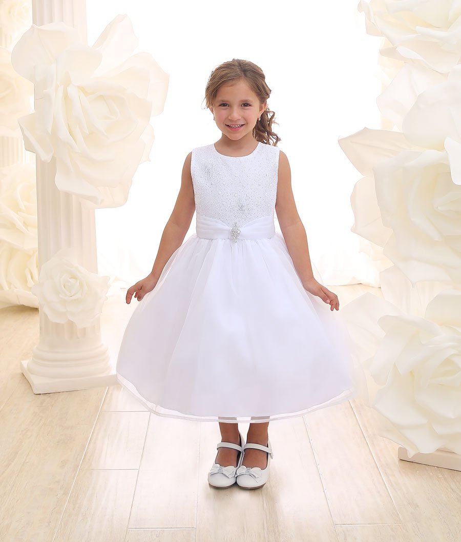 white sparkling dress