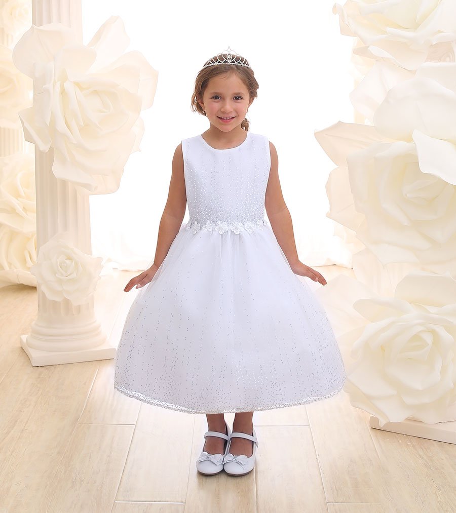 white flower girl communion dresses