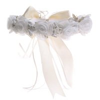 Ivory flower girl headpiece