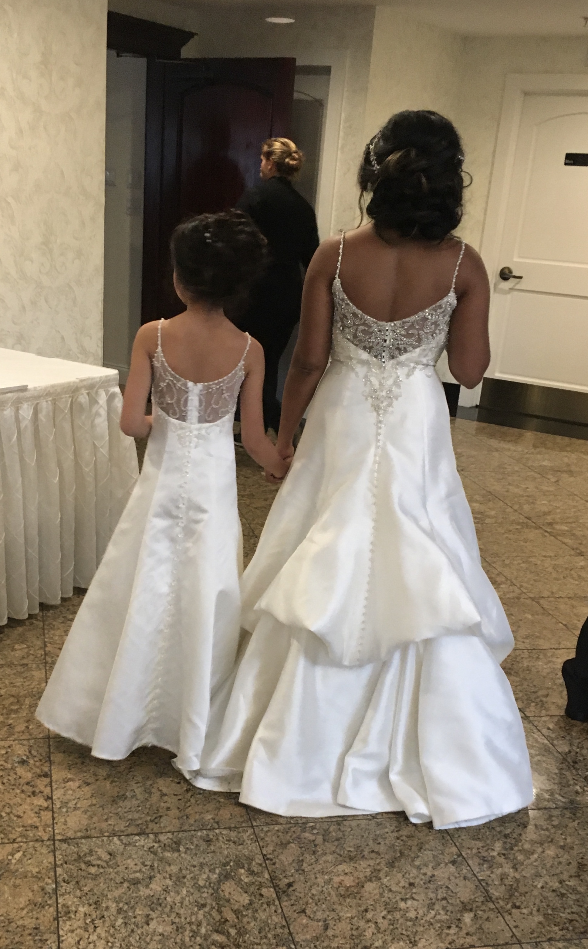 I would love for my daughter to have a matching flower girl dress. I have the Kimberly dress by Maggie Sottero. 