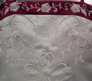 beaded bridesmaid dress bodice with beaded embroidery