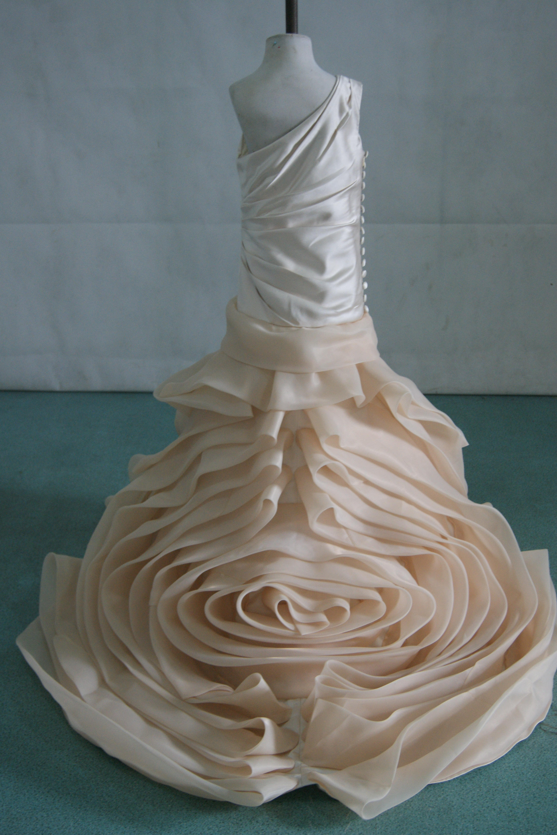 Greek goddess dress. Wedding Gowns and Matching miniature gown.