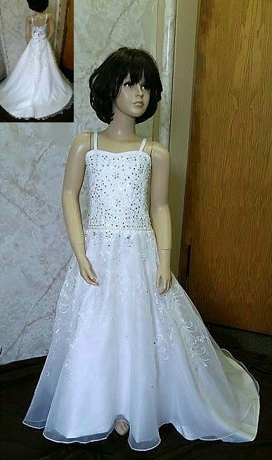 beaded embroidery flower girl dresses