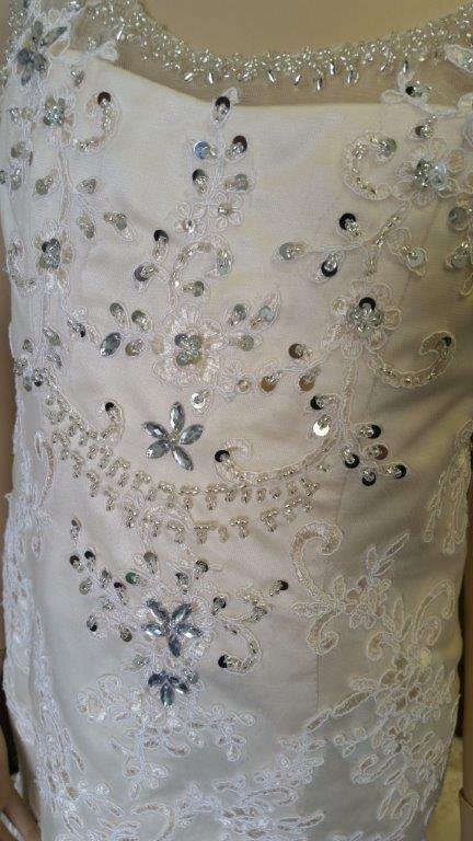 flower girl dresses with beaded lace applique