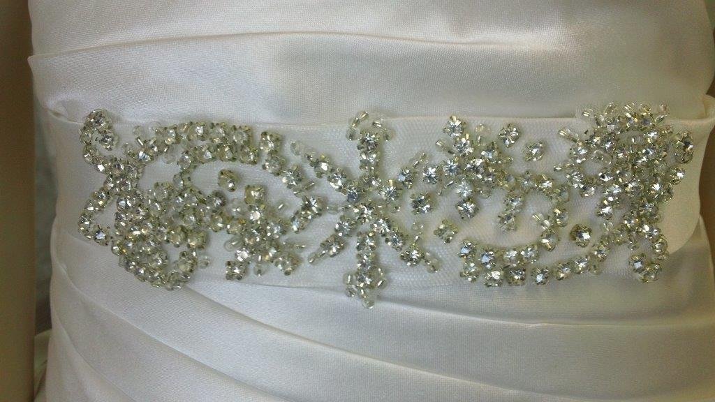 rhinestone beaded sash
