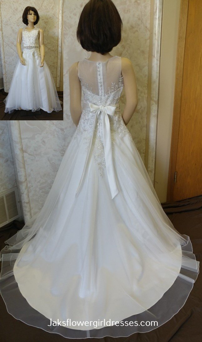 ivory flower girls dresses