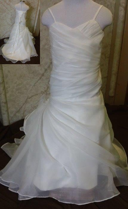 trumpet flower girl dress