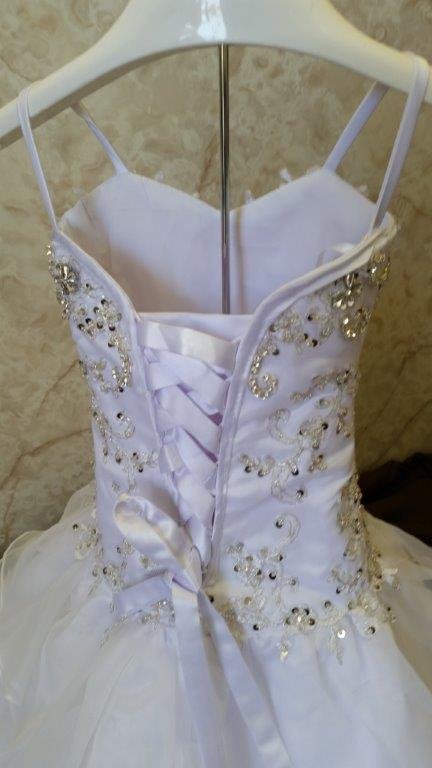 toddler white flower girl dress