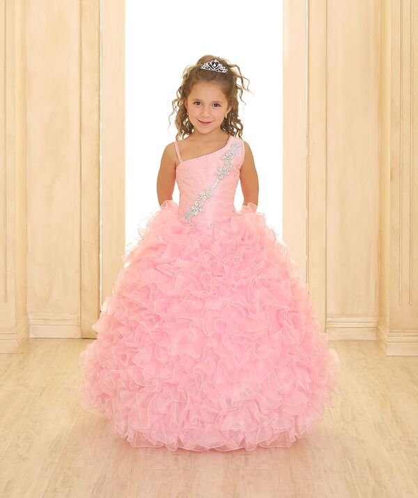 pink ball gowns for girls