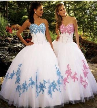 white cotillion dresses