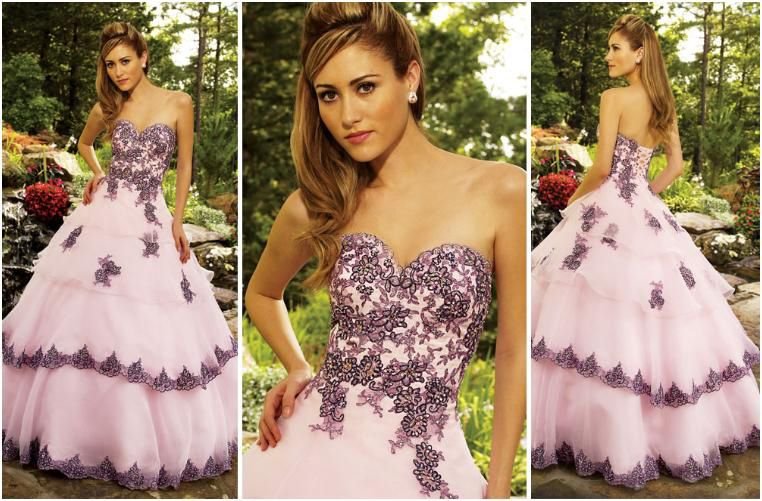 sweetheart strapless quinceanera dress