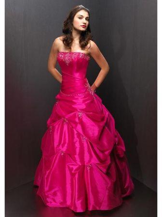Taffeta Dresses - taffeta prom dresses - pageant dresses.
