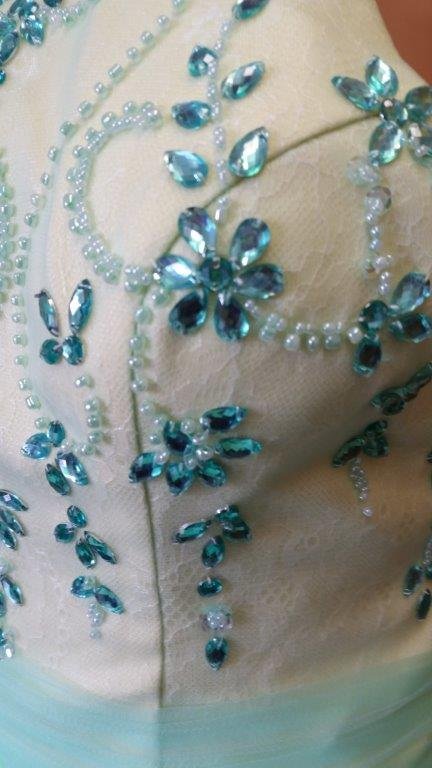 hand beaded embroidery bodice