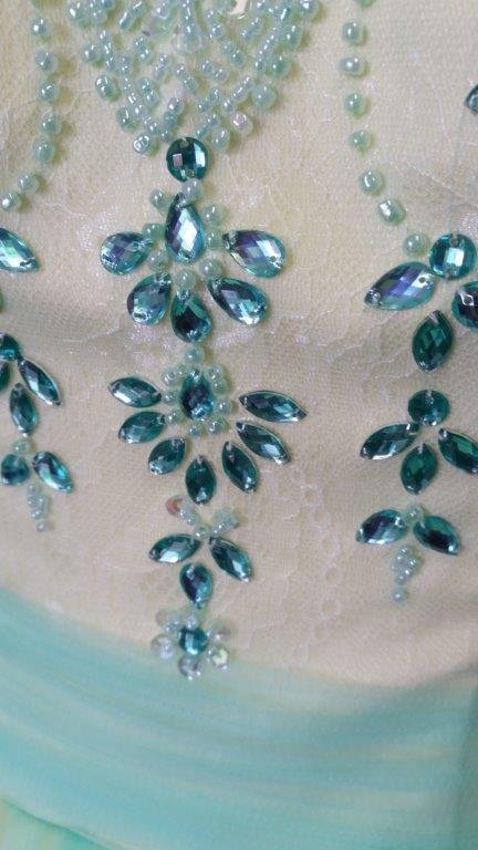 jeweled pageant gown