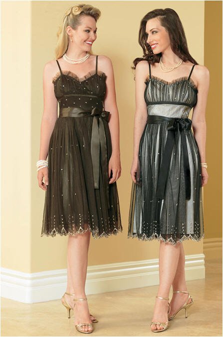 black cocktail dress