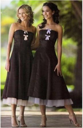 chocolate prom, evening or party dresses