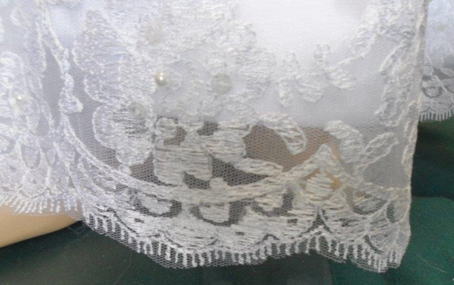 lace trimmed hemline