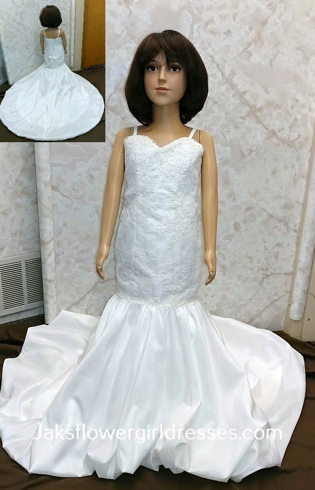 match my wedding dress for my flower girl dress