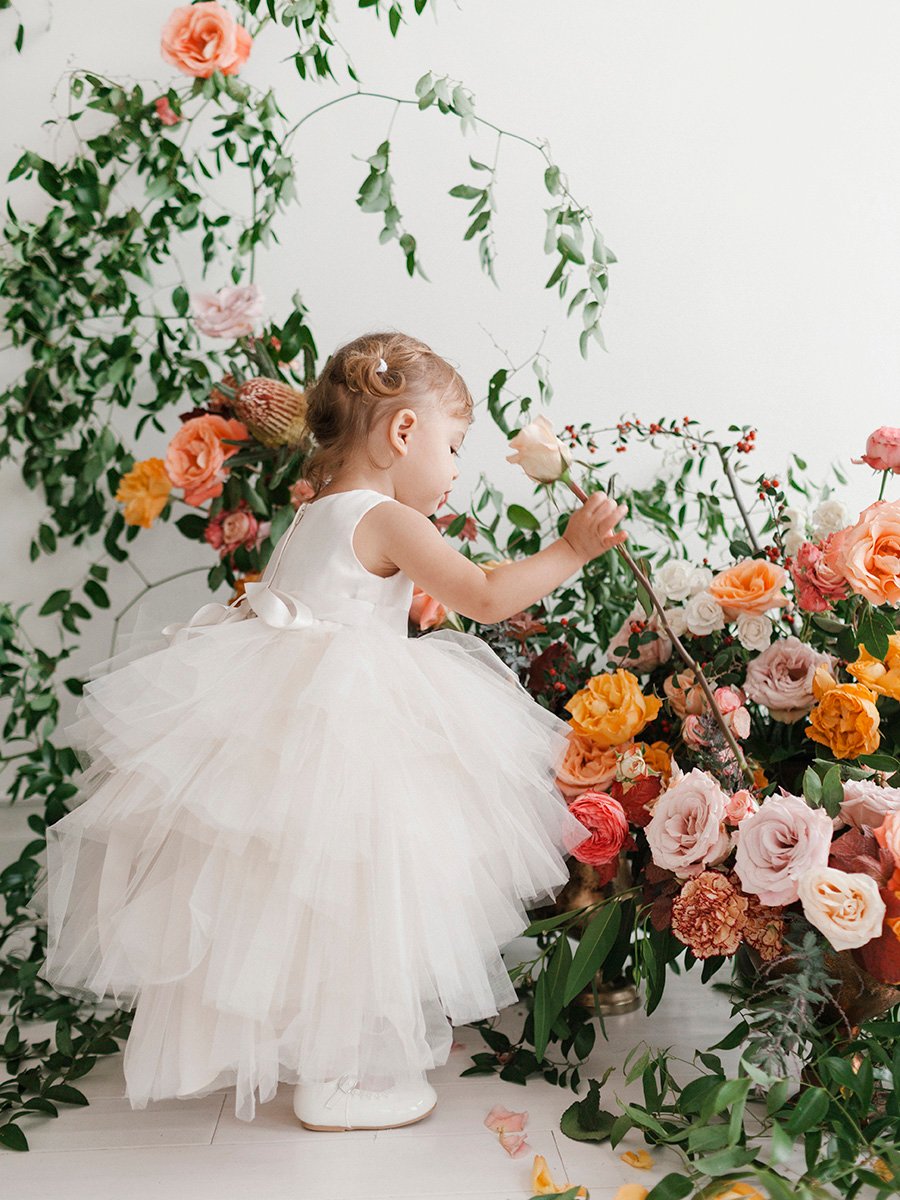 tiny flower girl dresses