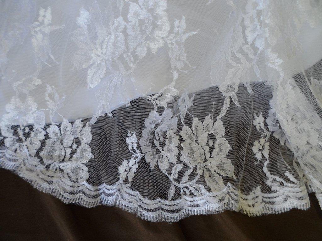 floral lace wedding gown