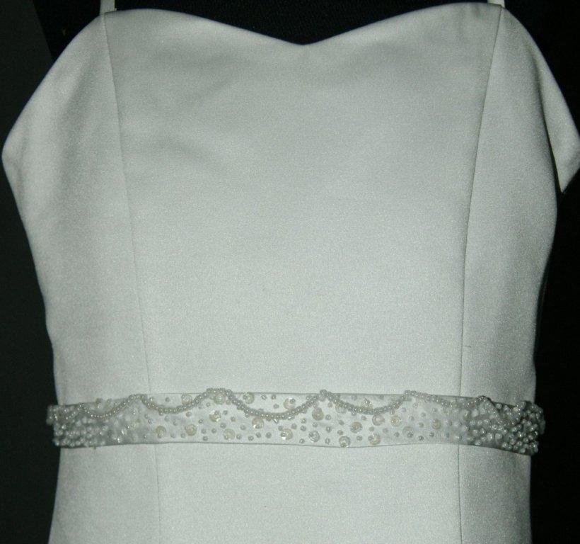 long a-line spaghetti strap flower girl dress