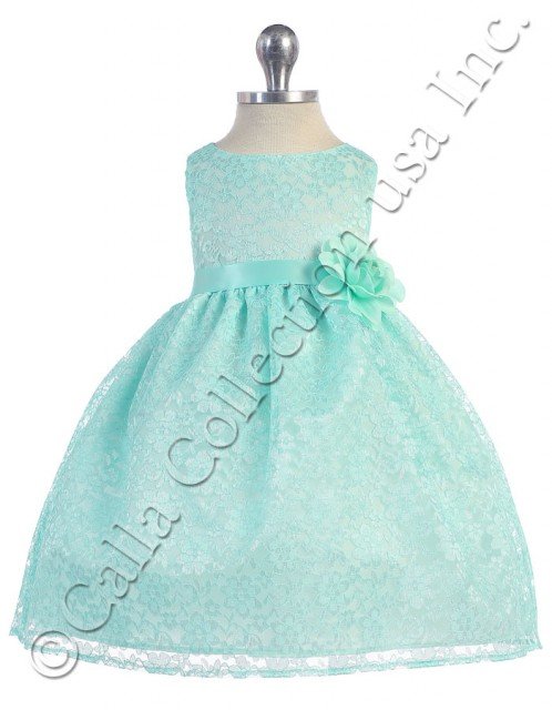 mint lace baby special occasion dresses